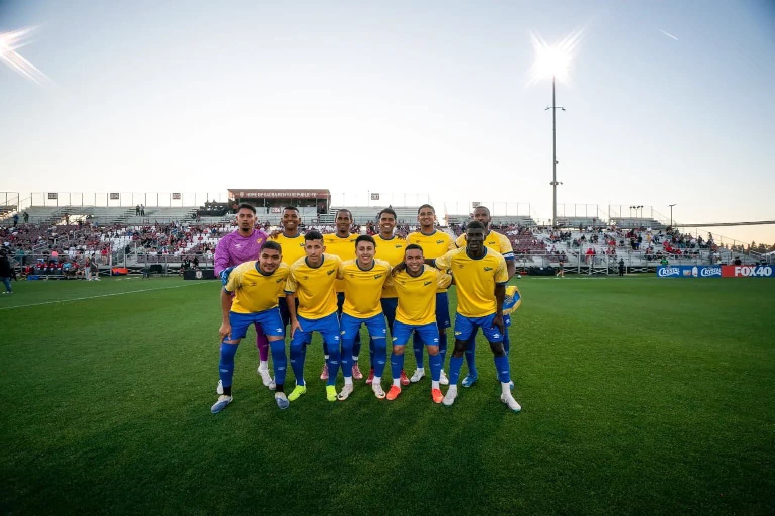 Equipo de Sacramento Republic antes del partido