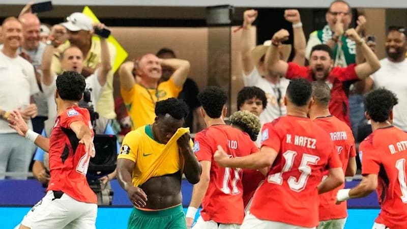 Jugadores de Corea del Sur celebrando un gol