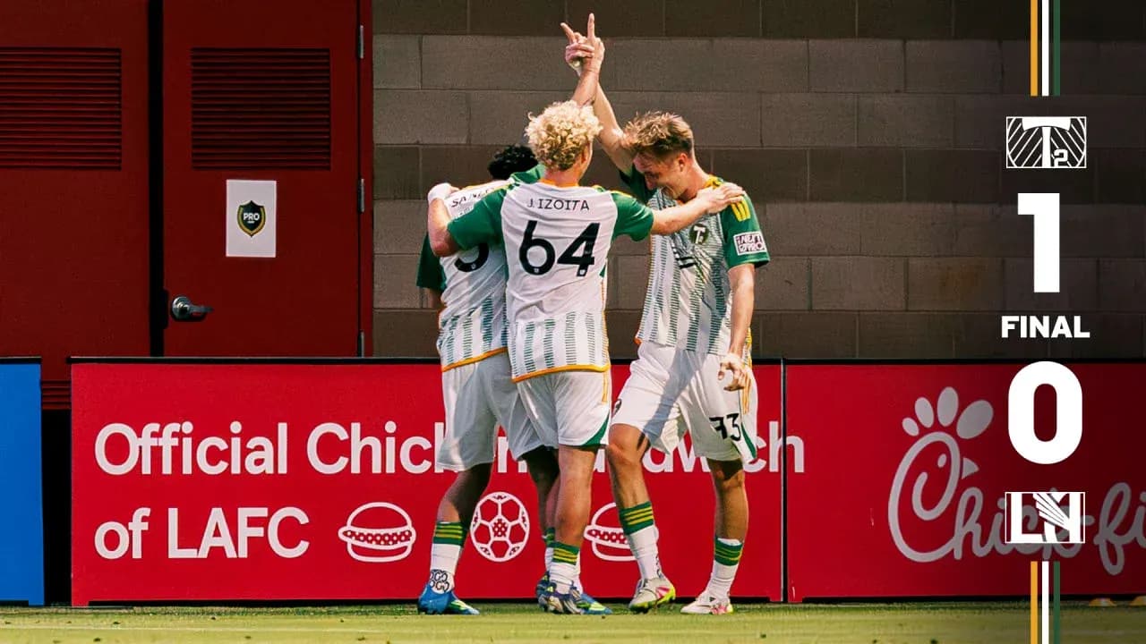 Celebración de gol del Portland Timbers II