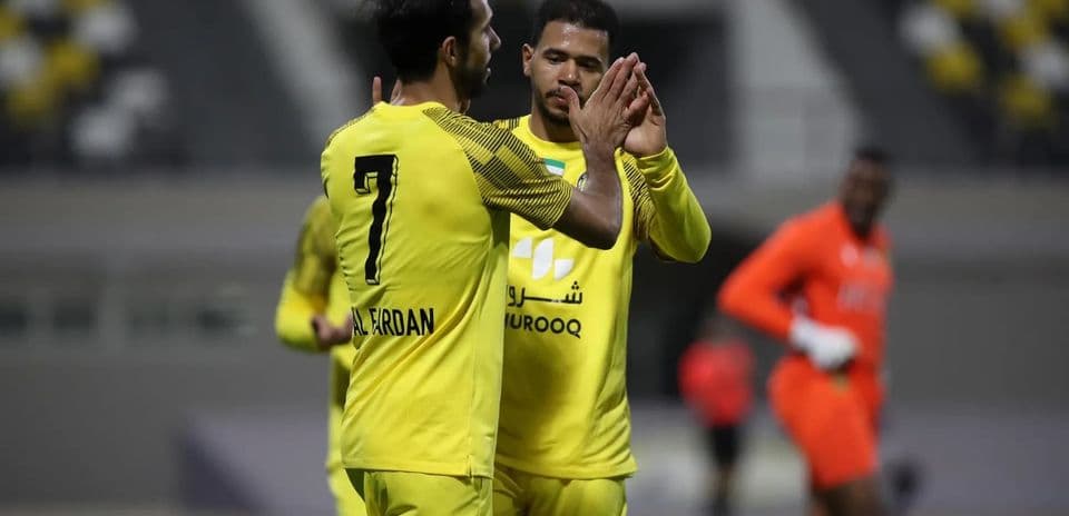 Jugadores de Al Sharjah U23 celebrando