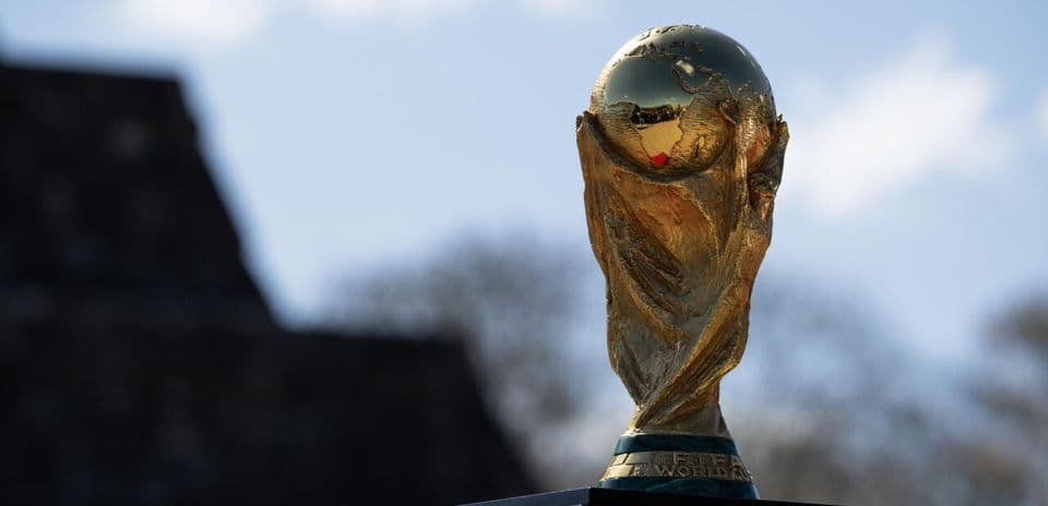 Trofeo de la Copa Mundial de la FIFA en exterior