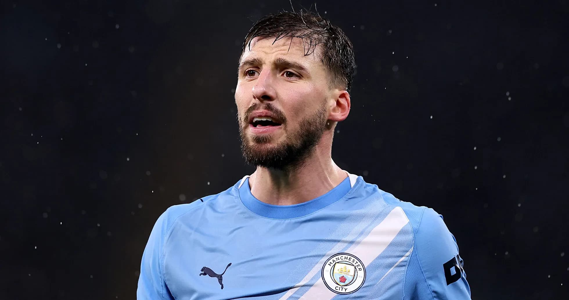 Jugador de Manchester City en acción durante partido