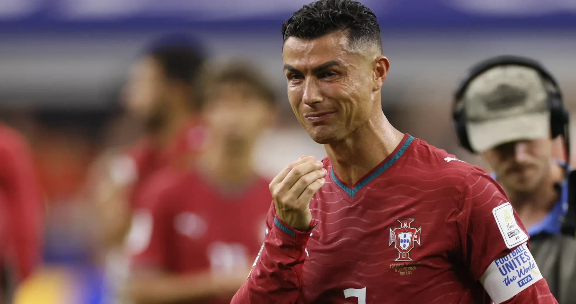 Cristiano Ronaldo en partido con Portugal