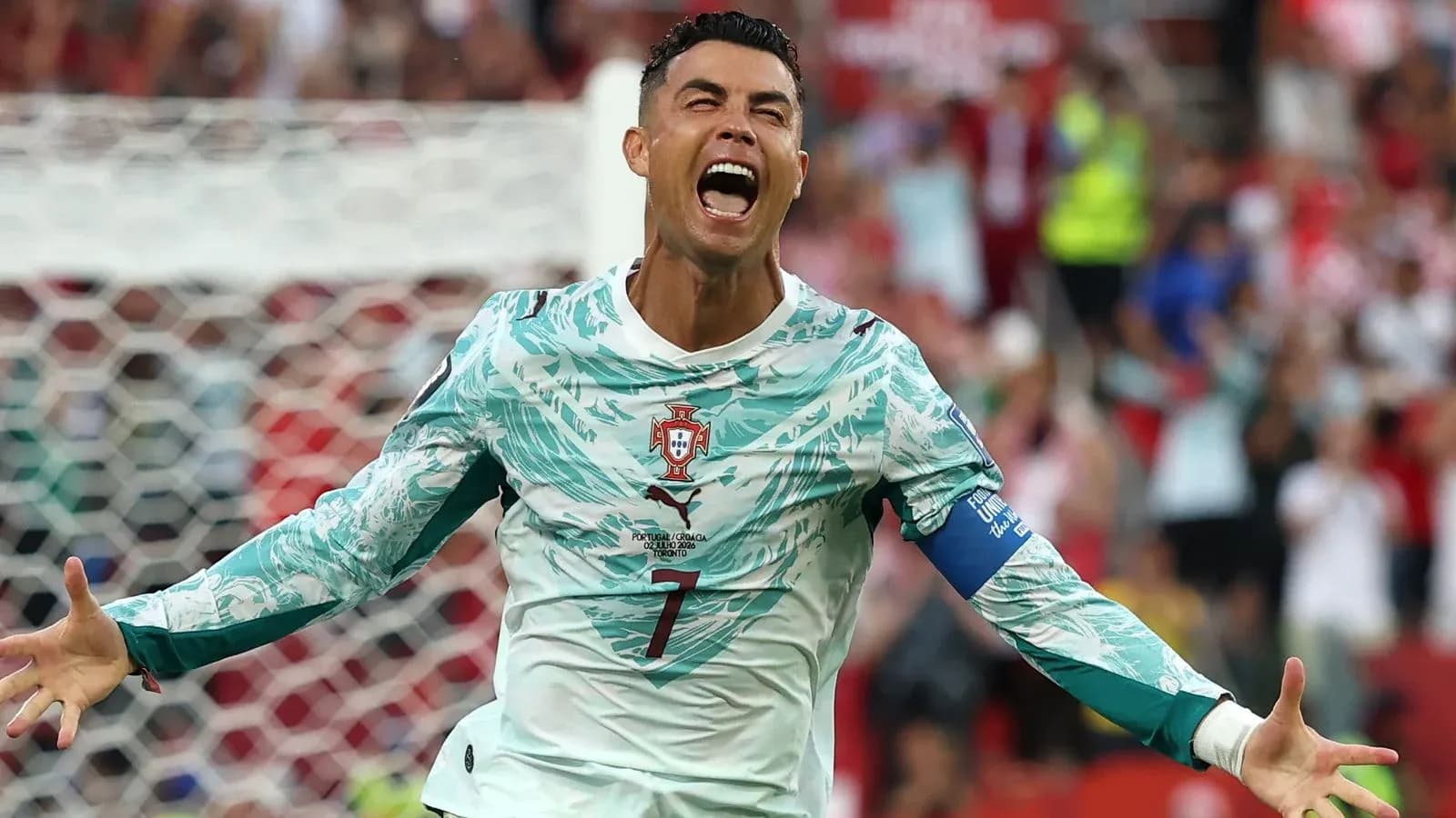 Cristiano Ronaldo celebrando un gol en partido