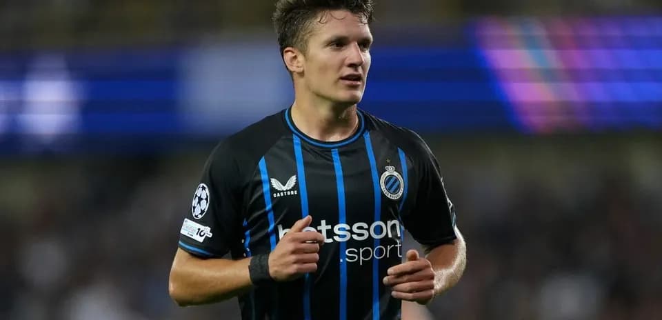 Jugador de Club Brugge en acción durante un partido