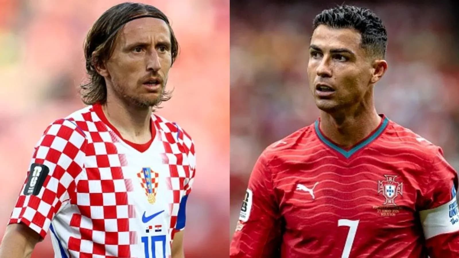 Modric y Ronaldo en partido de fútbol