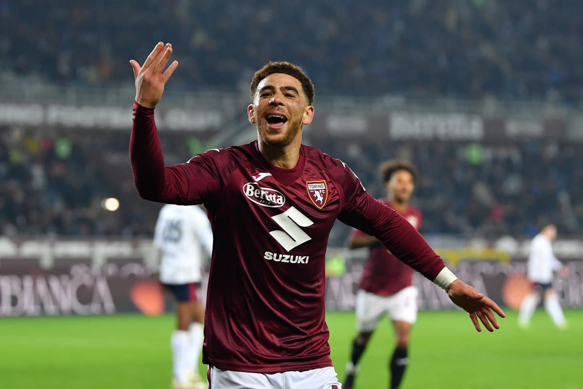 Jugador de Torino celebrando un gol