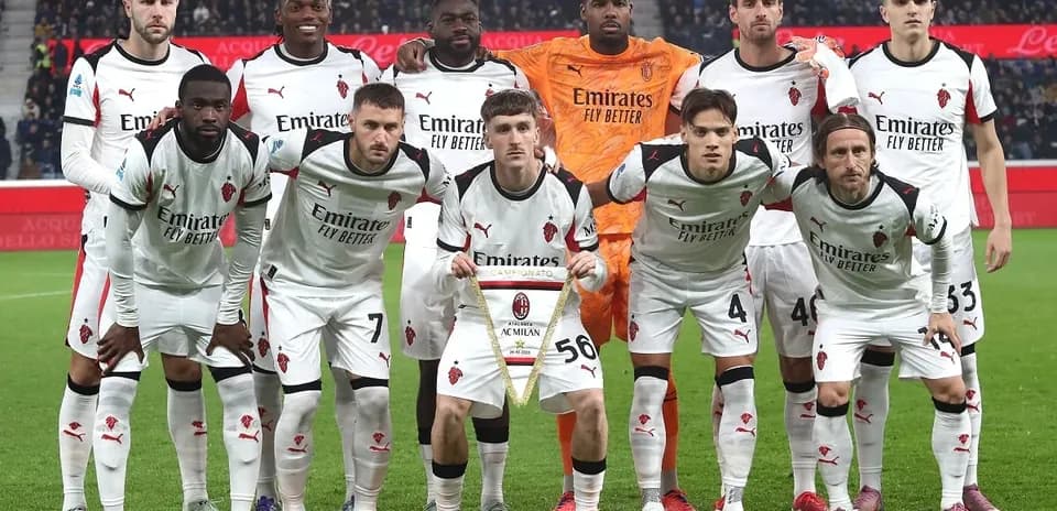 Equipo del AC Milan posando para la foto