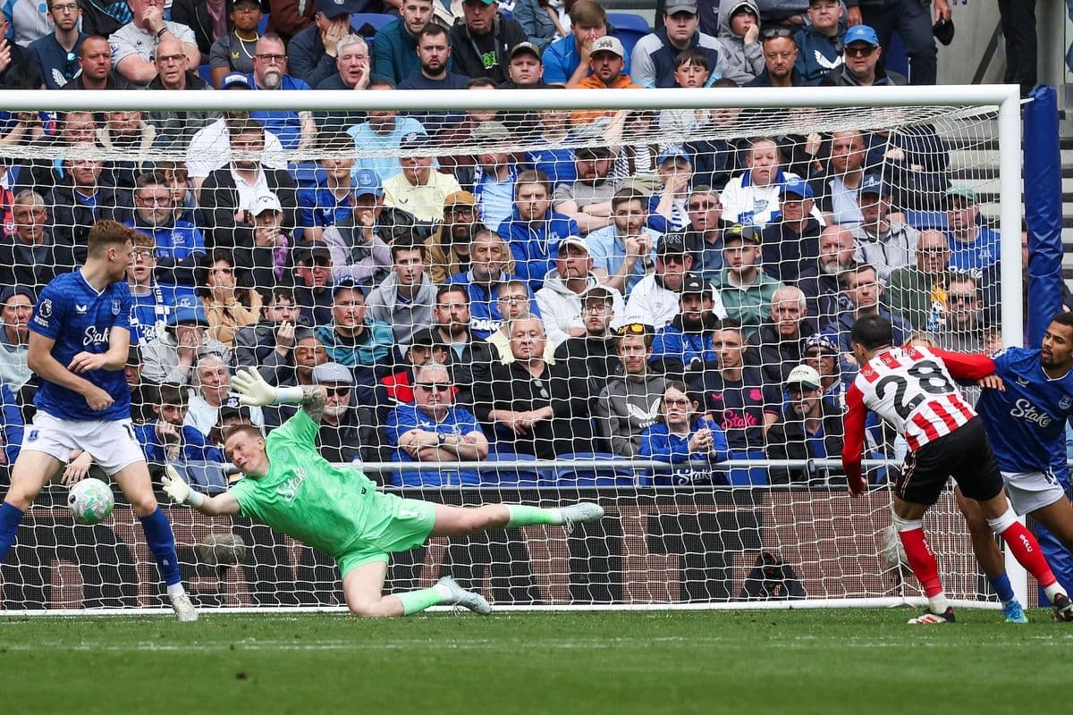 Penalti fallado durante el partido Everton vs Sunderland