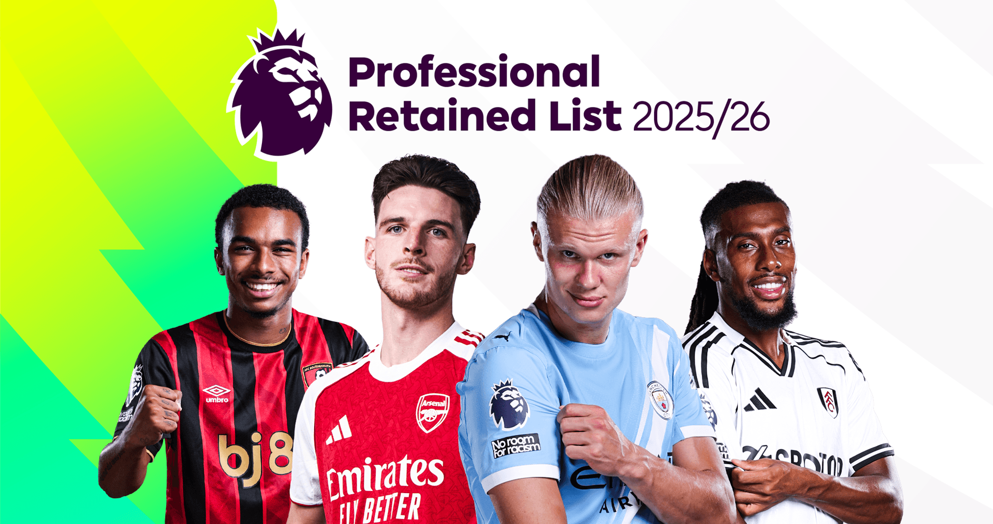 Cuatro jugadores de la Premier League en uniforme