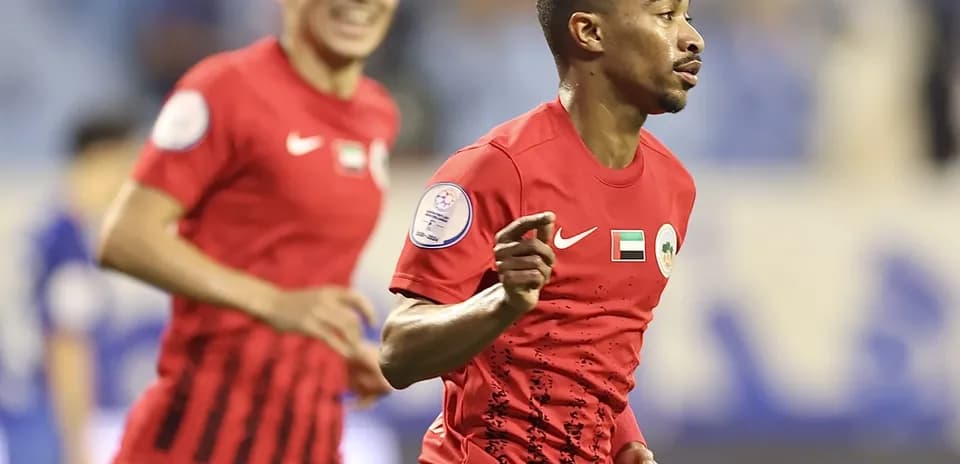 Jugadores de Al Sharjah celebrando un gol