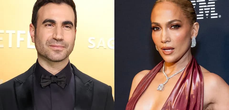 Brett Goldstein y Jennifer Lopez en eventos de gala