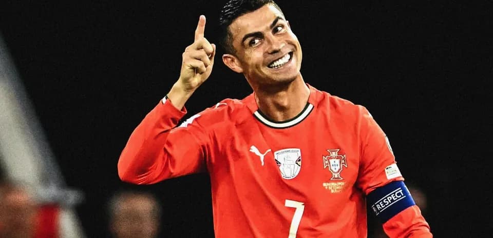 Jugador de Portugal celebrando durante un partido