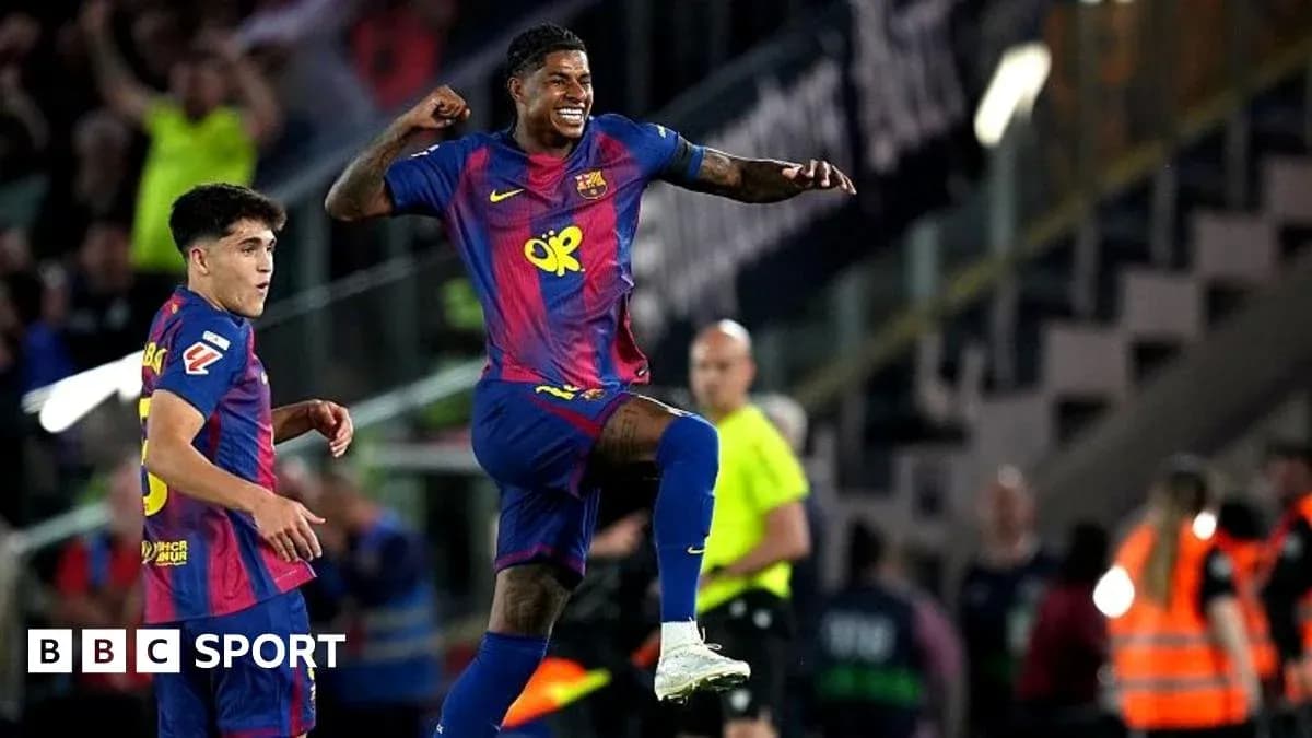 Jugador de Barcelona celebrando un gol en el partido