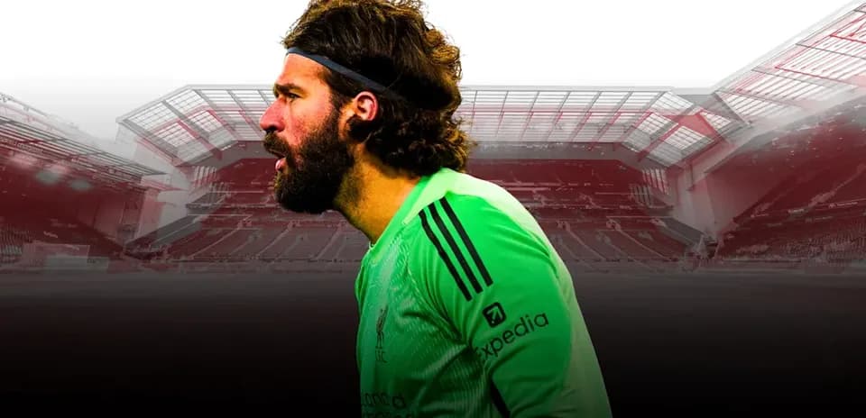 Portero de Liverpool en el estadio Anfield
