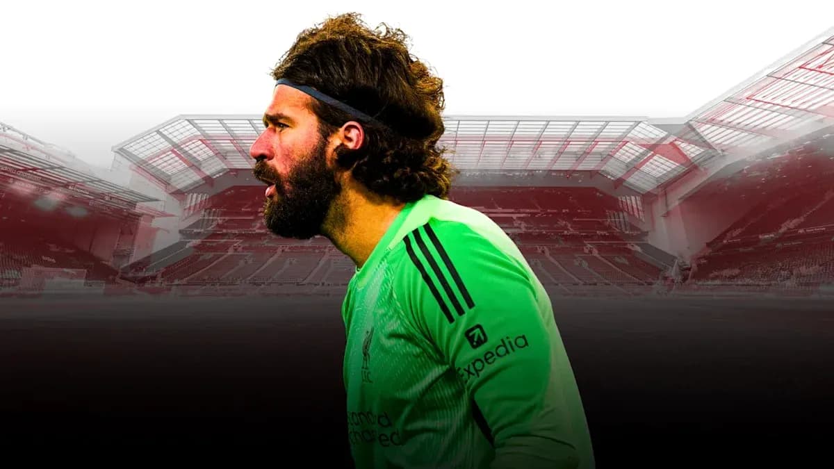 Portero de Liverpool en el estadio Anfield