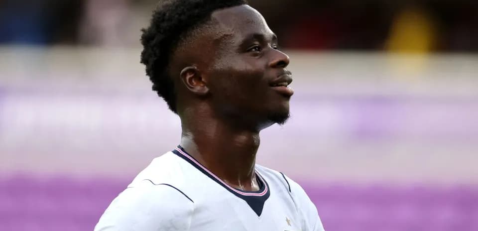 Jugador de Inglaterra sonriendo durante un partido