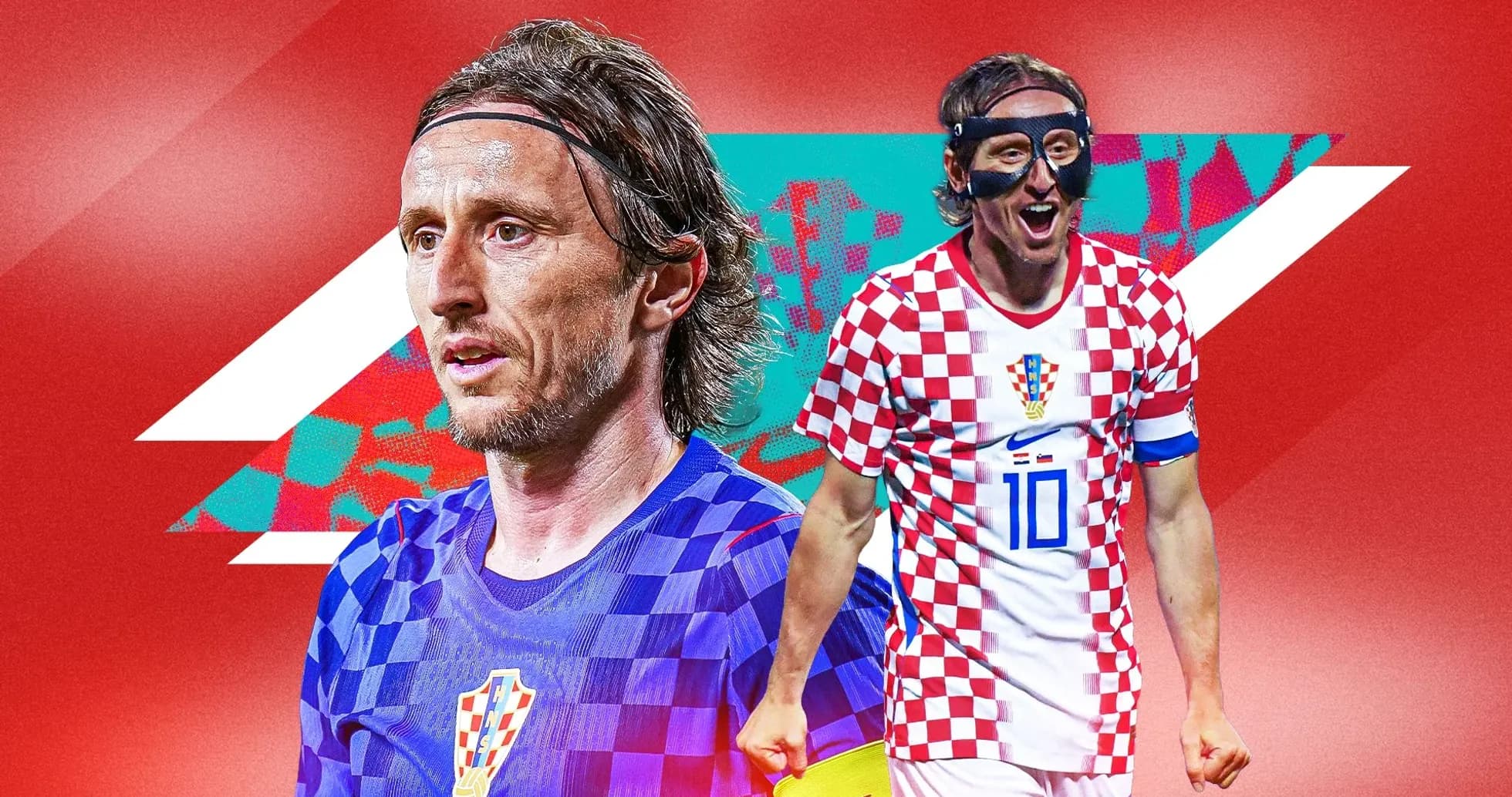 Luka Modrić en acción con camiseta de Croacia