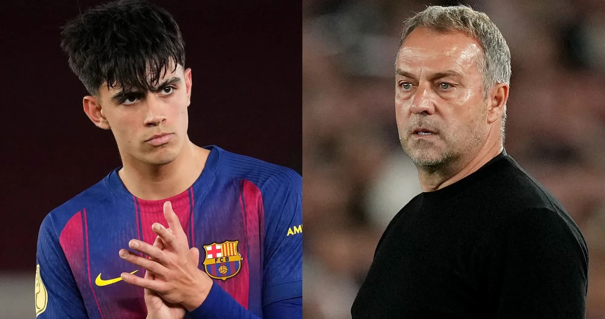 Jugador de Barcelona y entrenador en el campo