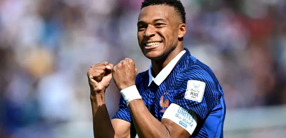 Kylian Mbappé celebrando un gol