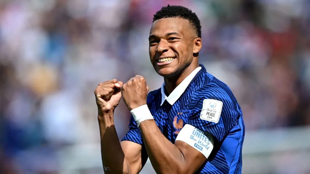 Kylian Mbappé celebrando un gol