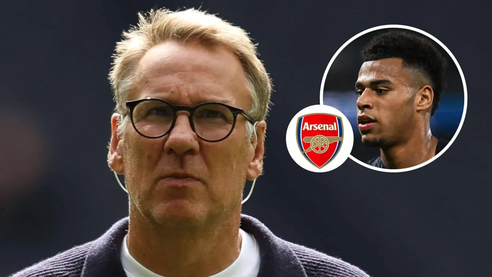 Analista deportivo y jugador de Arsenal en imagen