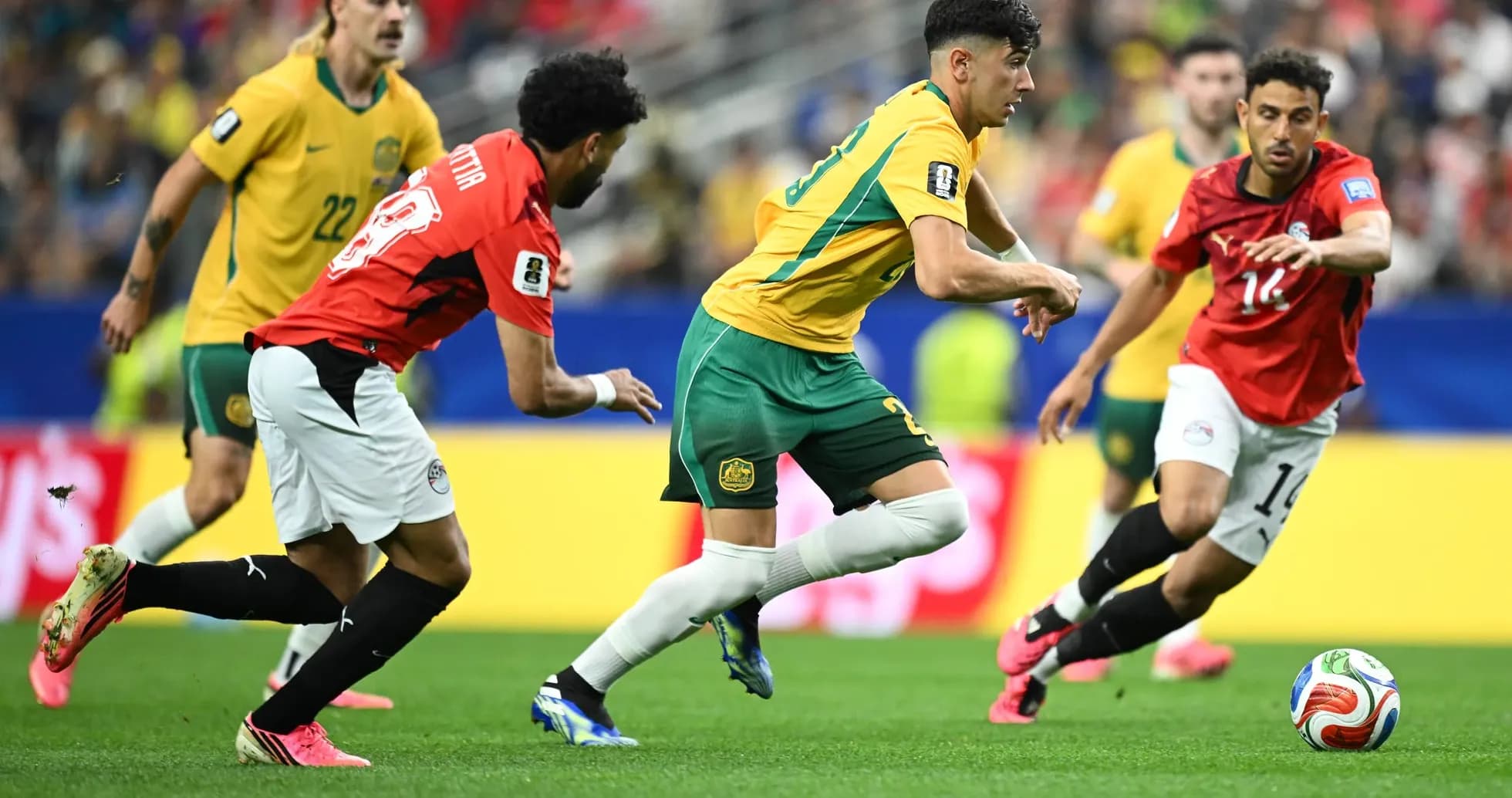 Partido entre Australia y Egipto en el Mundial Partido entre Australia y Egipto en el Mundial