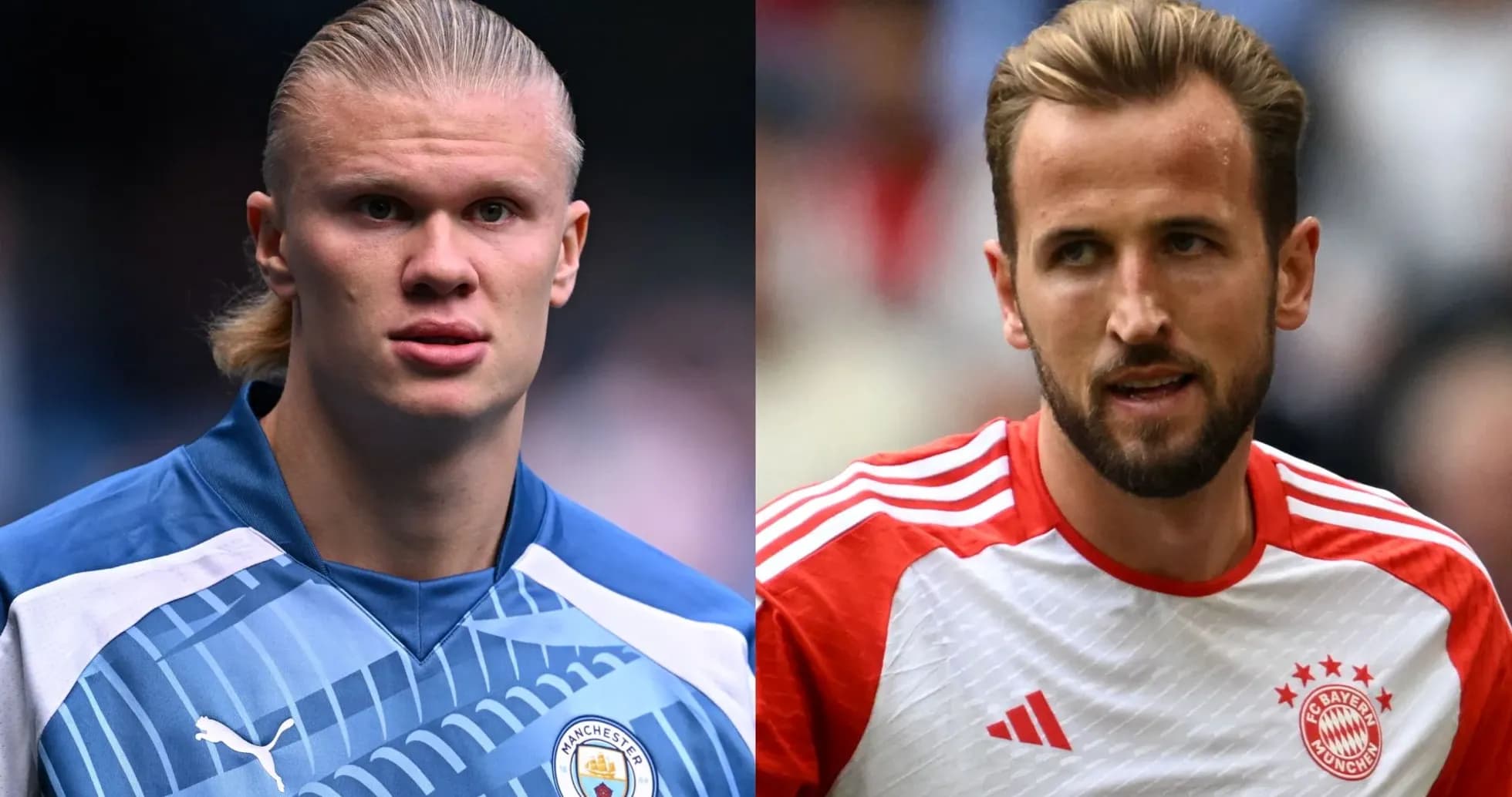 Erling Haaland y Harry Kane en la cancha Erling Haaland y Harry Kane en la cancha