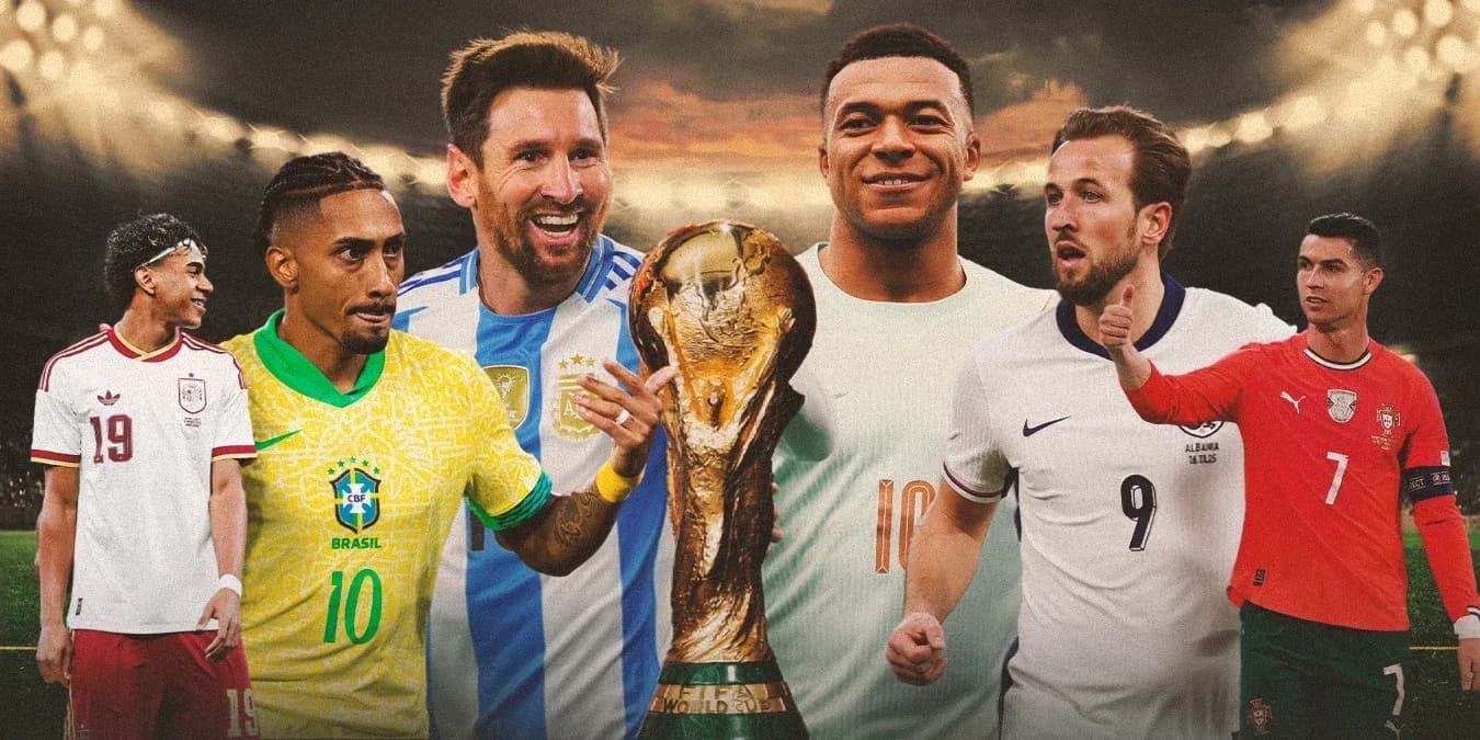 Jugadores famosos sosteniendo la Copa del Mundo Jugadores famosos sosteniendo la Copa del Mundo